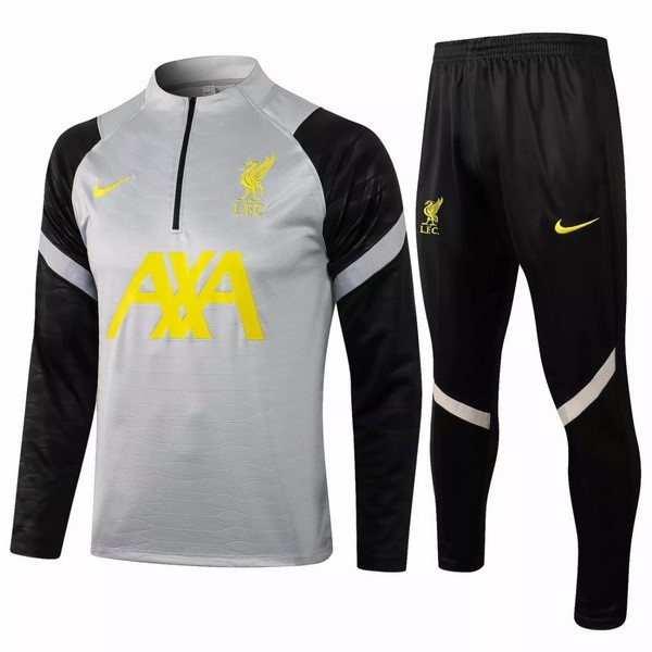 Survetement Liverpool 2021-22 Gris Noir Jaune